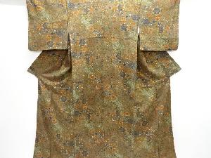 花更紗模様小紋着物